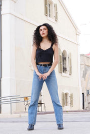 טופ שובל שחור אלגנט