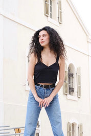 טופ שובל שחור אלגנט