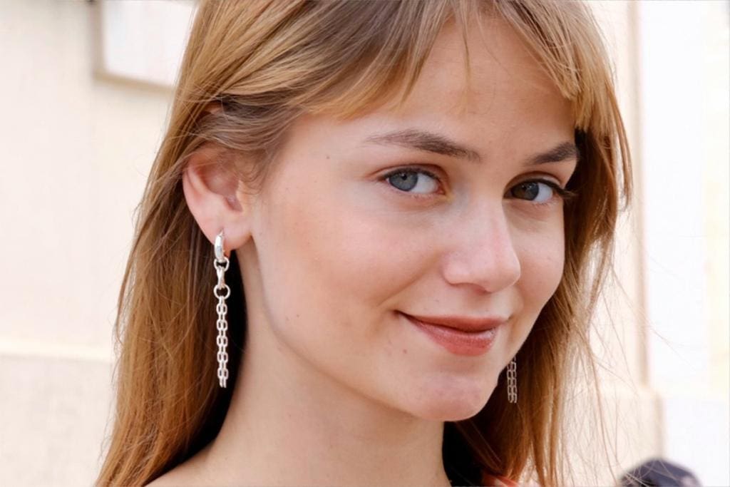 עגילי 'Luna' כסף 925