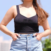 טופ שובל שחור אלגנט