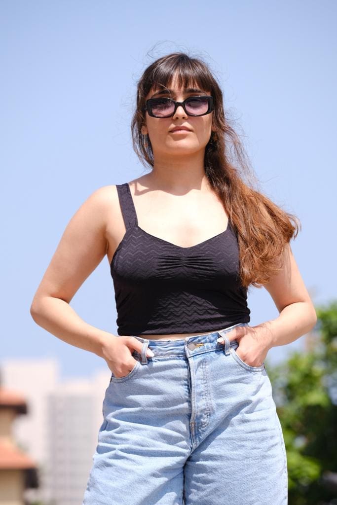 טופ שובל שחור אלגנט