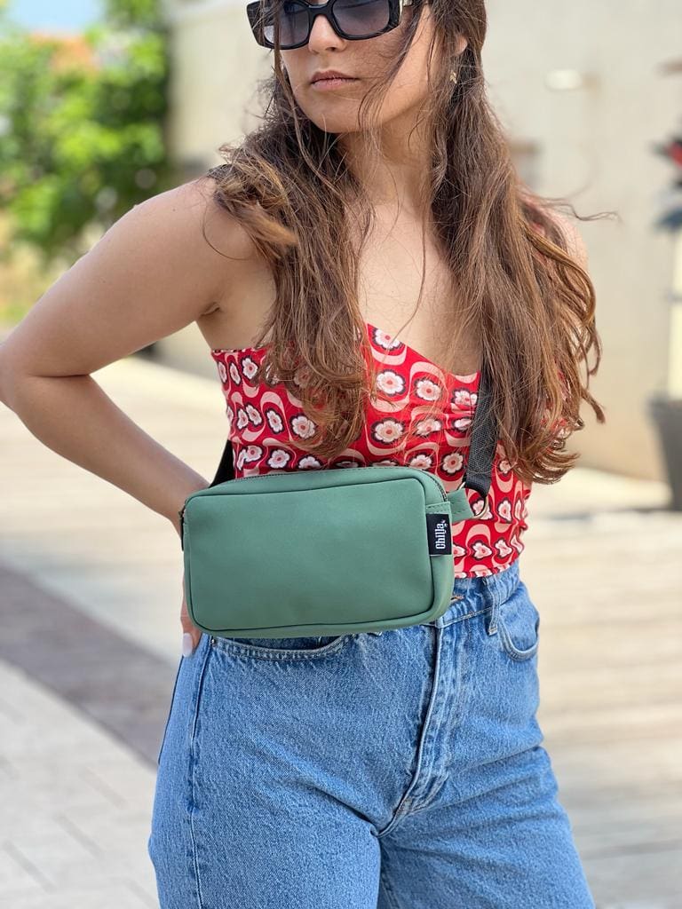 Antique Green Nubuck-Like Lawrence Fanny Pack