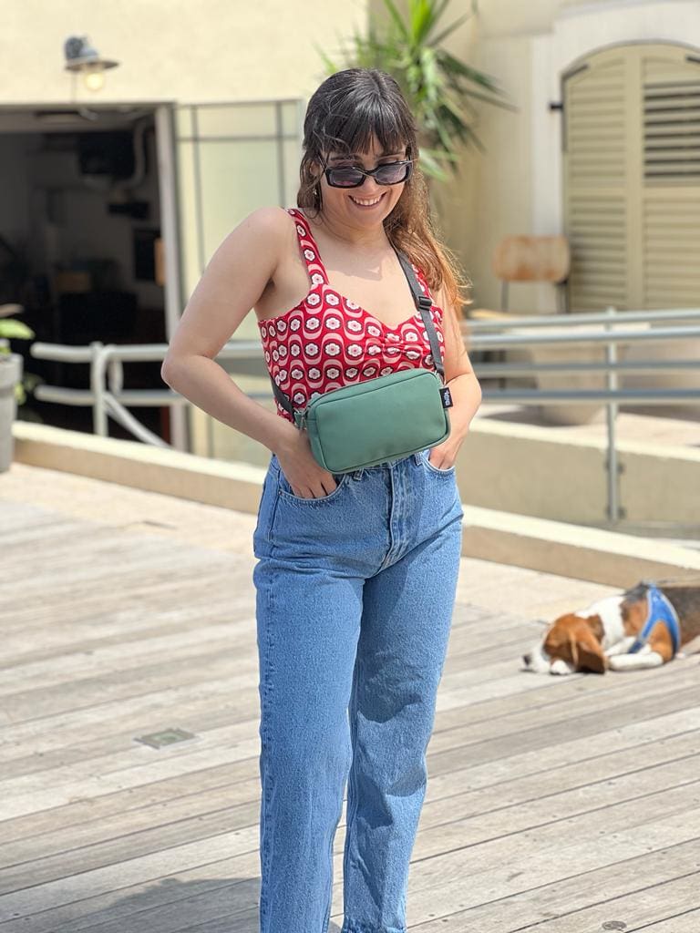 Antique Green Nubuck-Like Lawrence Fanny Pack