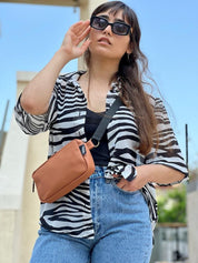 פאוץ' 'לורנס' כתום חמרה