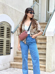 פאוץ' "לורנס" ורוד עתיק