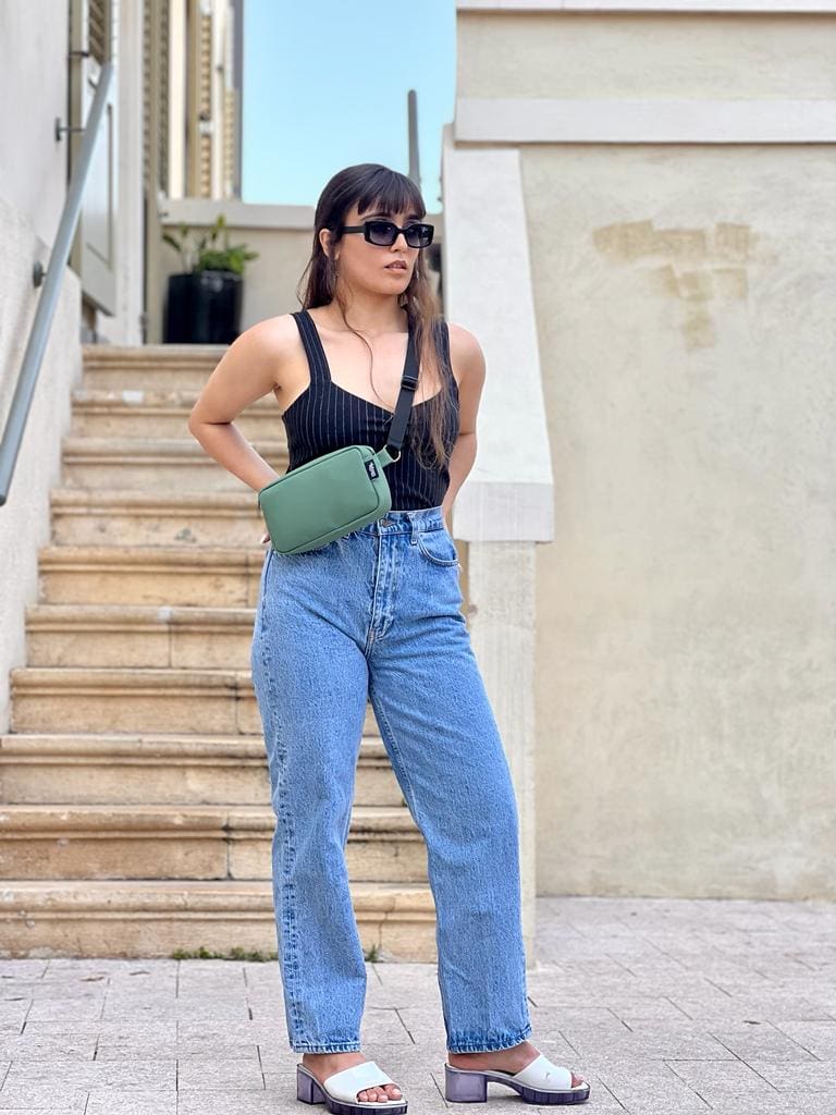 Antique Green Nubuck-Like Lawrence Fanny Pack