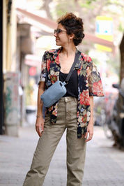 פאוץ' 'לורנס' תכלת נובוק