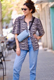 פאוץ' 'לורנס' תכלת נובוק