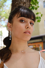 עגילי 'Shaya' כסף 925 ופנינים