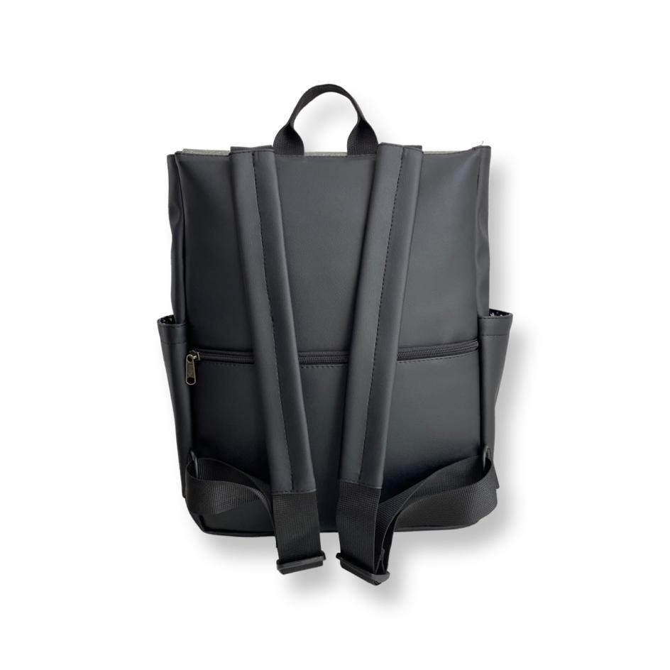 Black Carbon Texture Vegan Leather Unicorn Backpack