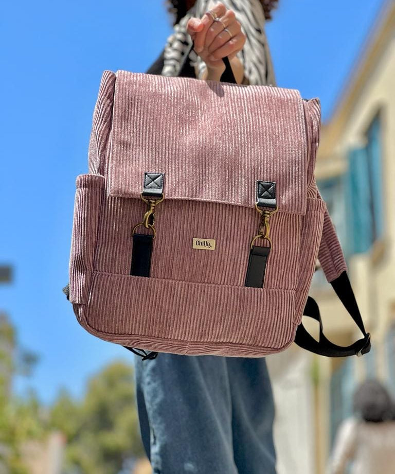 תיק גב Unicorn קורדרוי ורוד עתיק