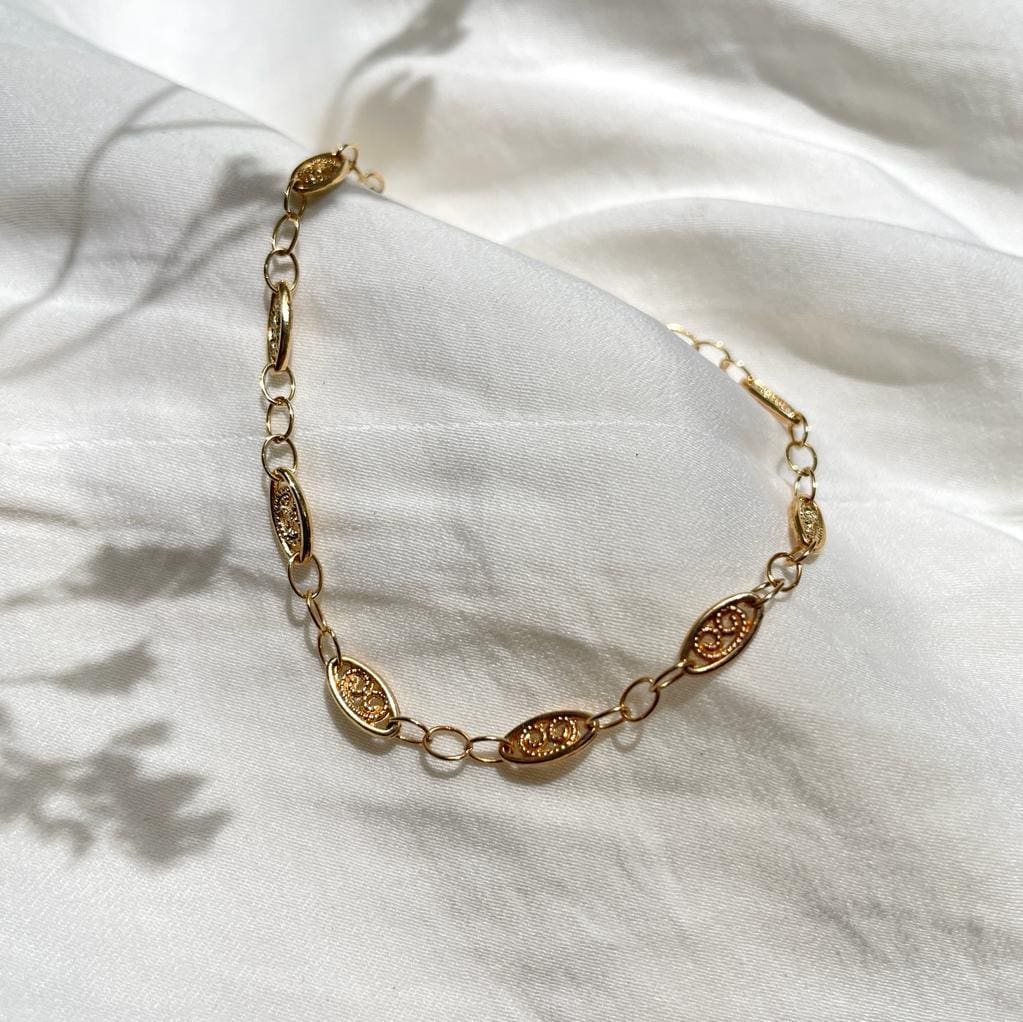 צמיד 'מורי' מוזהב