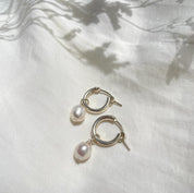 עגילי 'ADVA' פנינה כסף 925