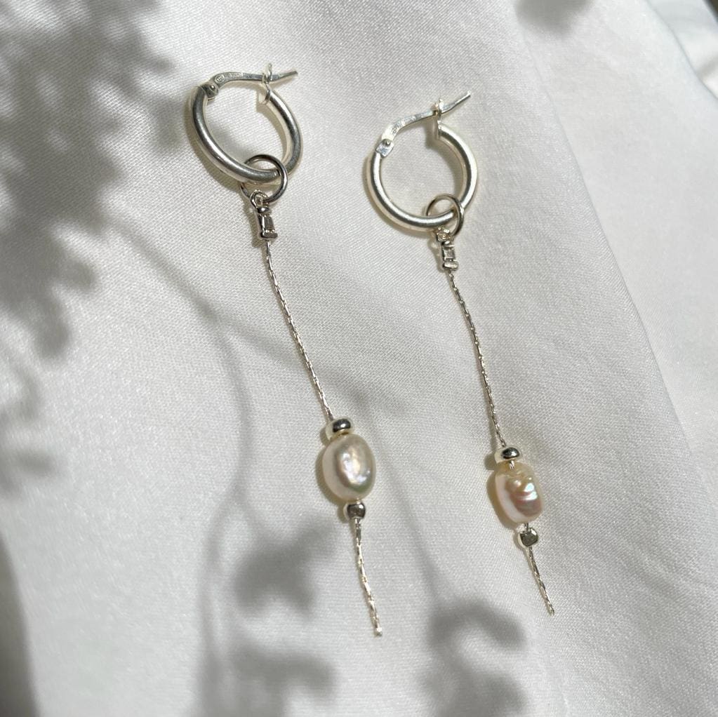 עגילי 'KALA' פנינה כסף 925