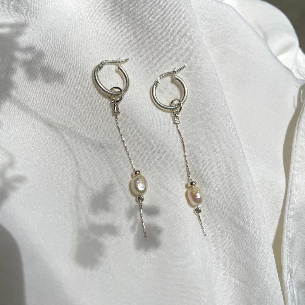 עגילי 'KALA' פנינה כסף 925