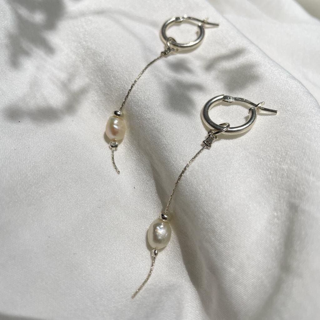 עגילי 'KALA' פנינה כסף 925