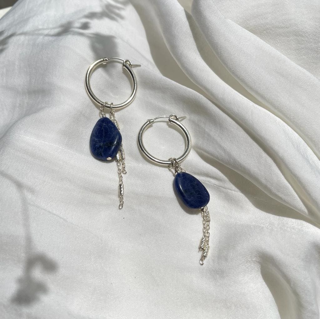 עגילי 'Blue' כסף 925