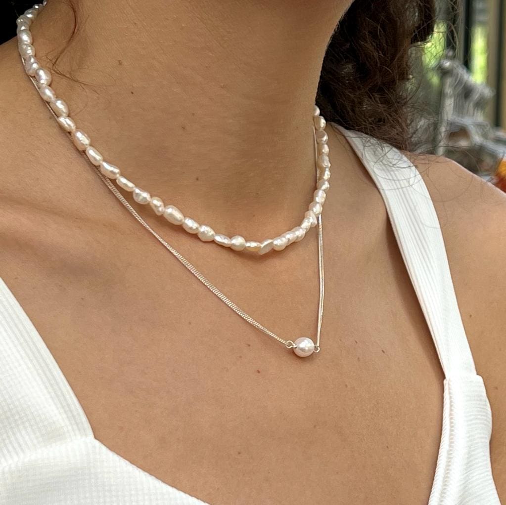 שרשרת 'הילה' פנינה