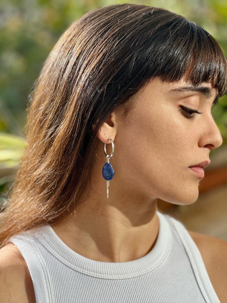 עגילי 'Blue' כסף 925