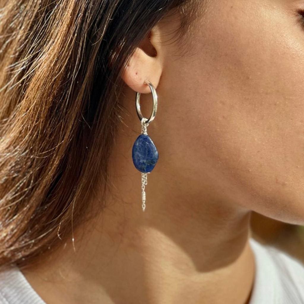 עגילי 'Blue' כסף 925