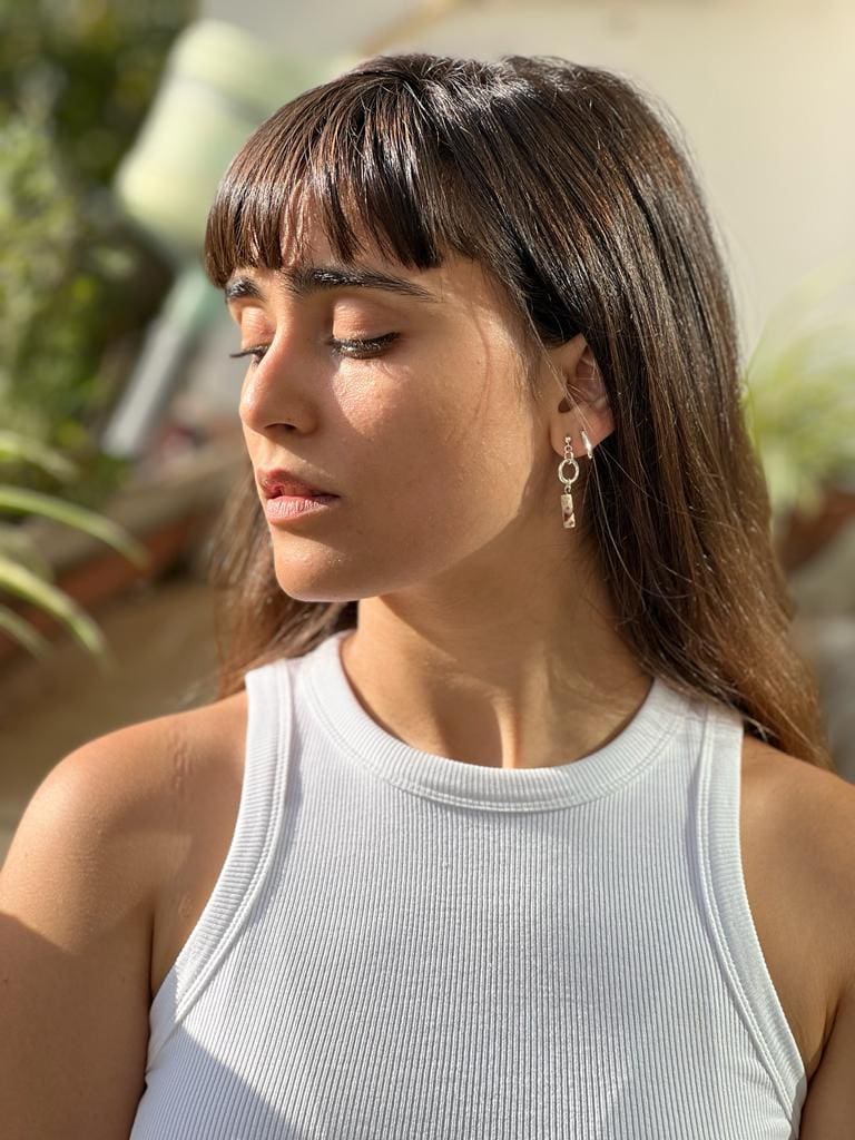 עגילי 'רייני' כסף 925