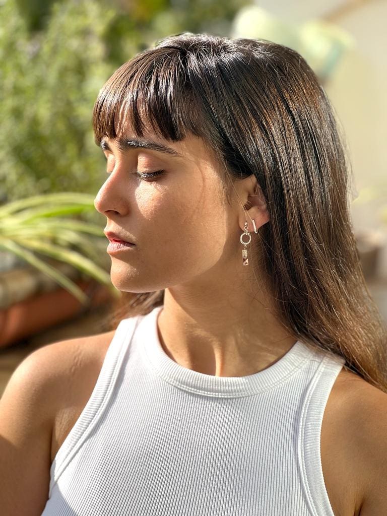 עגילי 'רייני' כסף 925