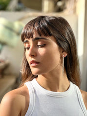 עגילי 'SUN' כסף 925 (L)