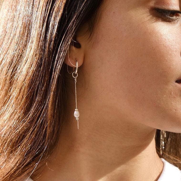 עגילי 'KALA' פנינה כסף 925