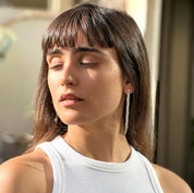 עגילי 'SUN' כסף 925 (L)