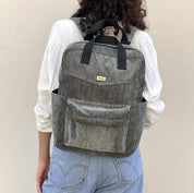 תיק NOAH ירוק אפור קורדרוי