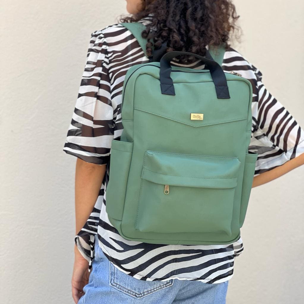 תיק NOAH ירוק עתיק דמוי נובוק