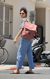 סטודנטס בינוני ורוד עתיק דמוי עור