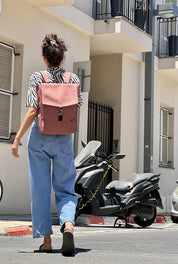 סטודנטס בינוני ורוד עתיק דמוי עור