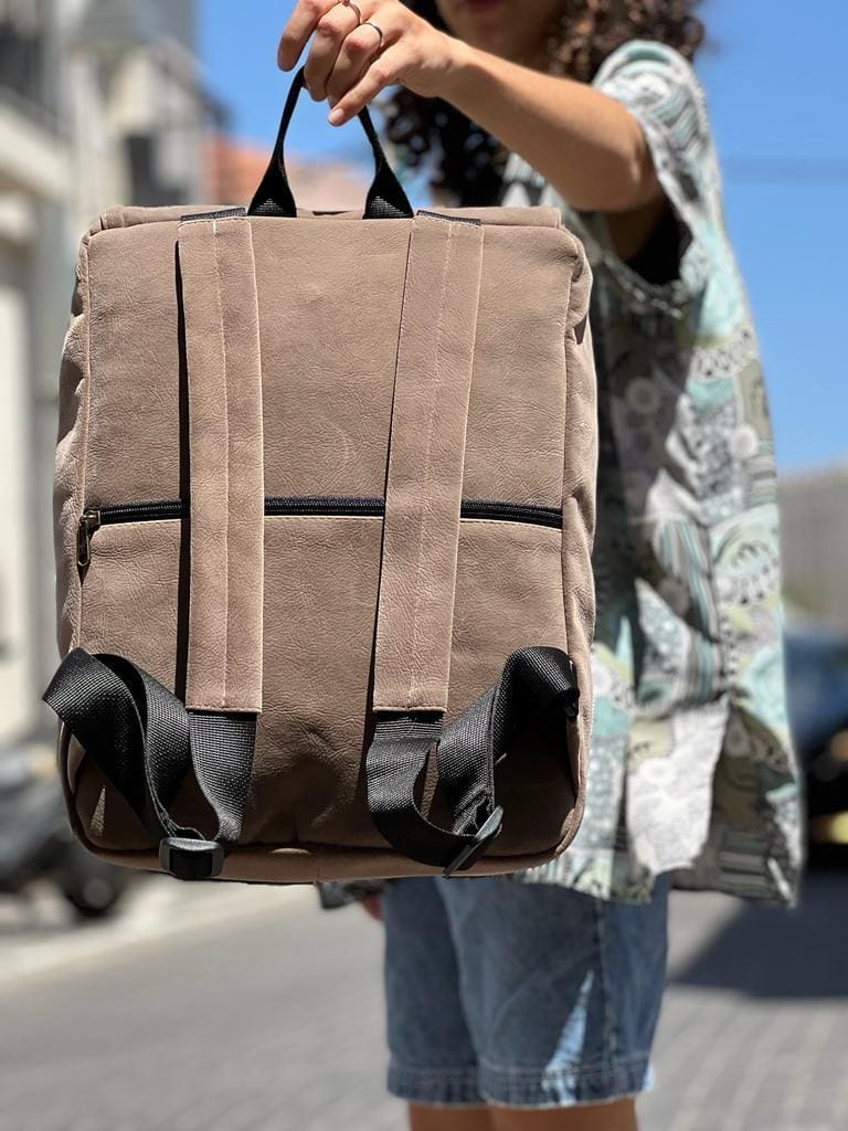 Suede-like Medium Students Backpack