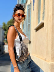 פאוץ' רוני גדול מנומר קנבס