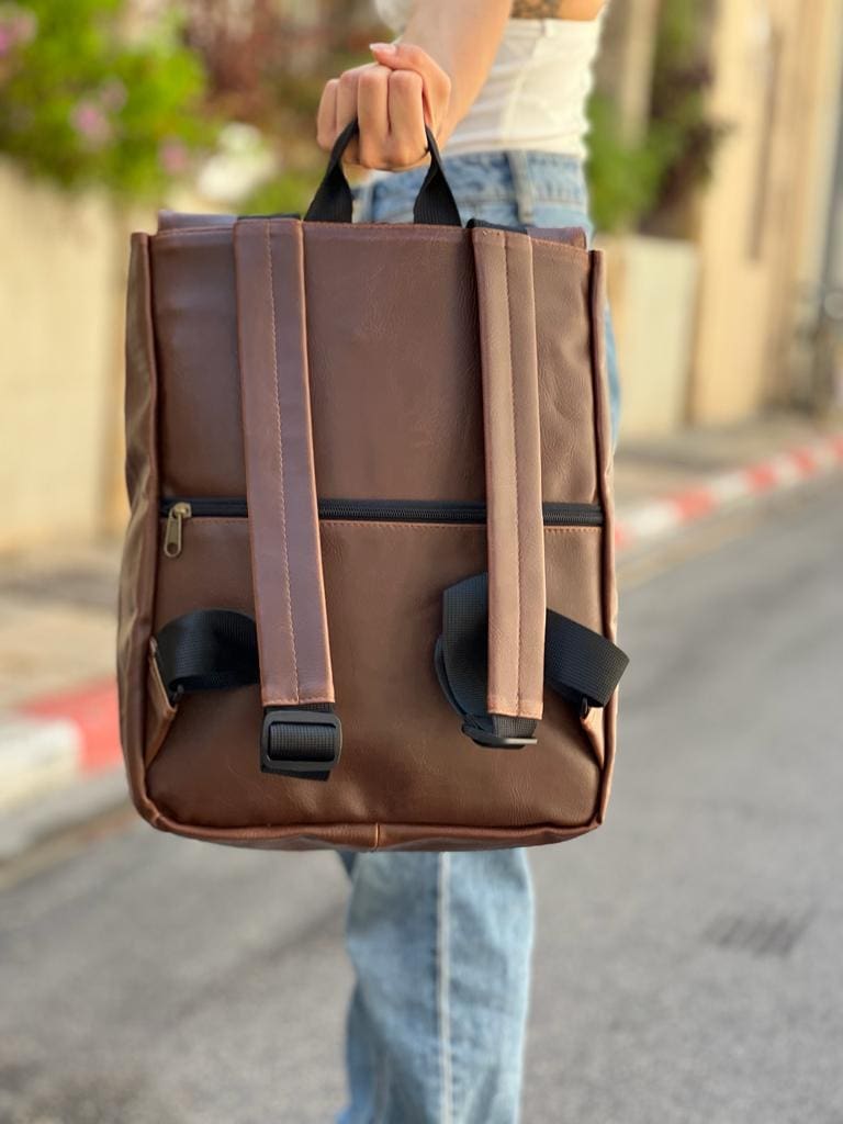 New Brown Medium Students Backpack
