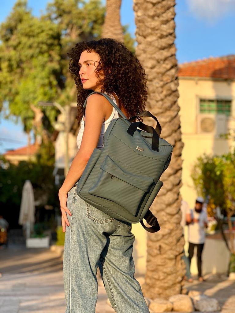 תיק NOAH אפור-טורקיז קרבון