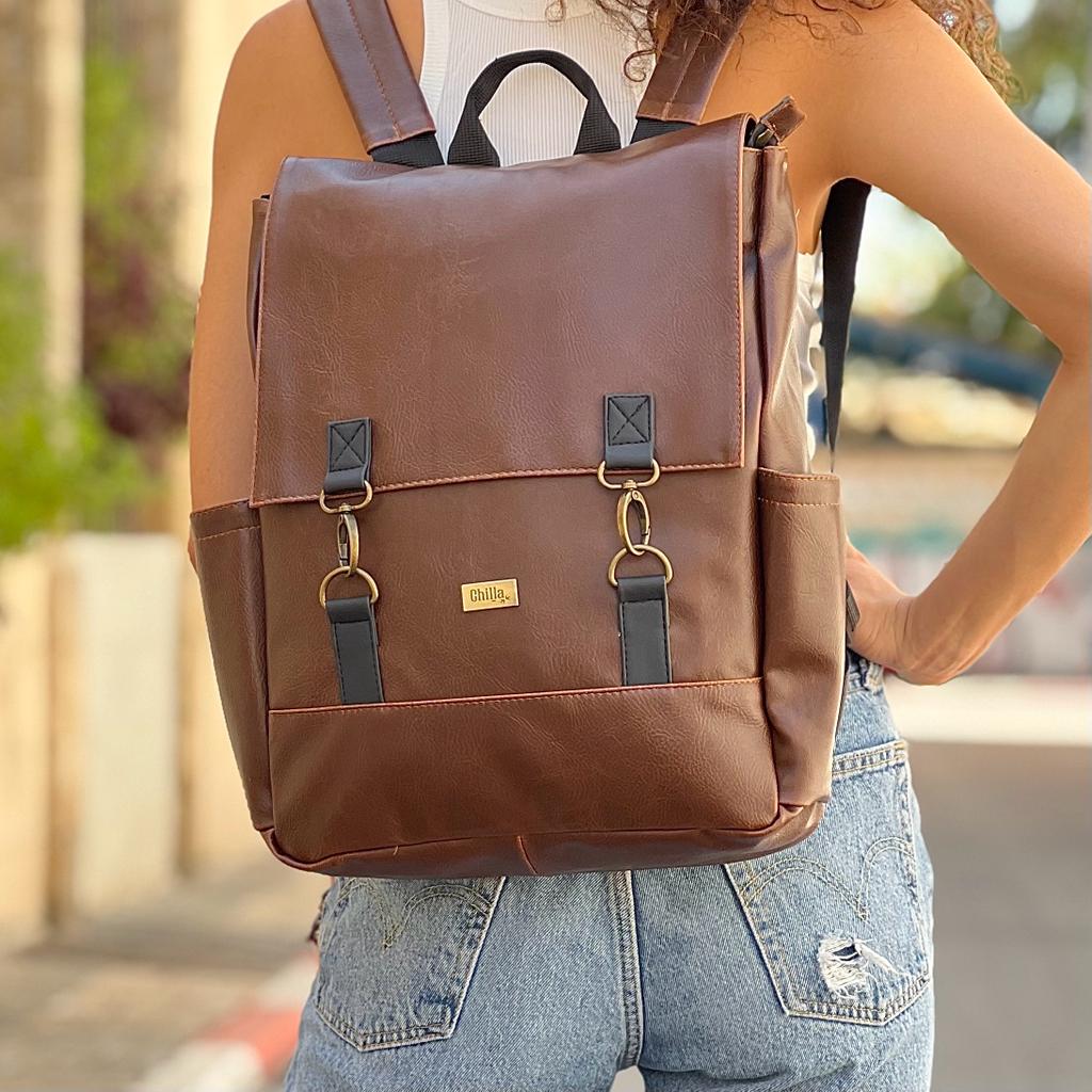 Retro Brown Unicorn Backpack