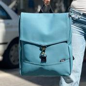 תיק גב סטודנטס גדול תכלת נובוק