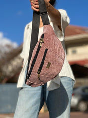 פאוץ' רוני גדול ורוד עתיק קורדרוי