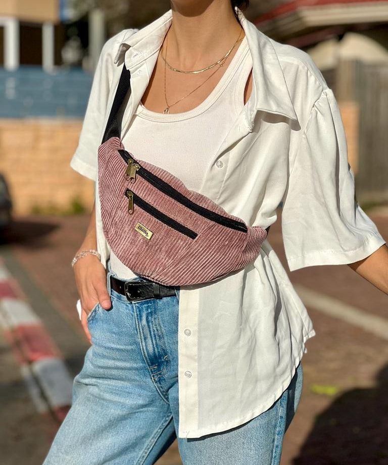 פאוץ' רוני גדול ורוד עתיק קורדרוי