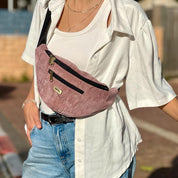 פאוץ' רוני גדול ורוד עתיק קורדרוי