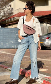 פאוץ' רוני גדול ורוד עתיק קורדרוי