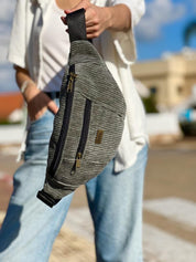 פאוץ' רוני גדול ירוק אפור קורדרוי