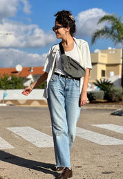 פאוץ' רוני גדול ירוק אפור קורדרוי