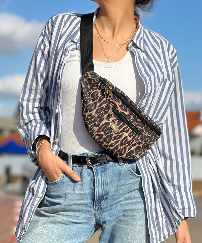 פאוץ' רוני גדול מנומר חדש היסטרי