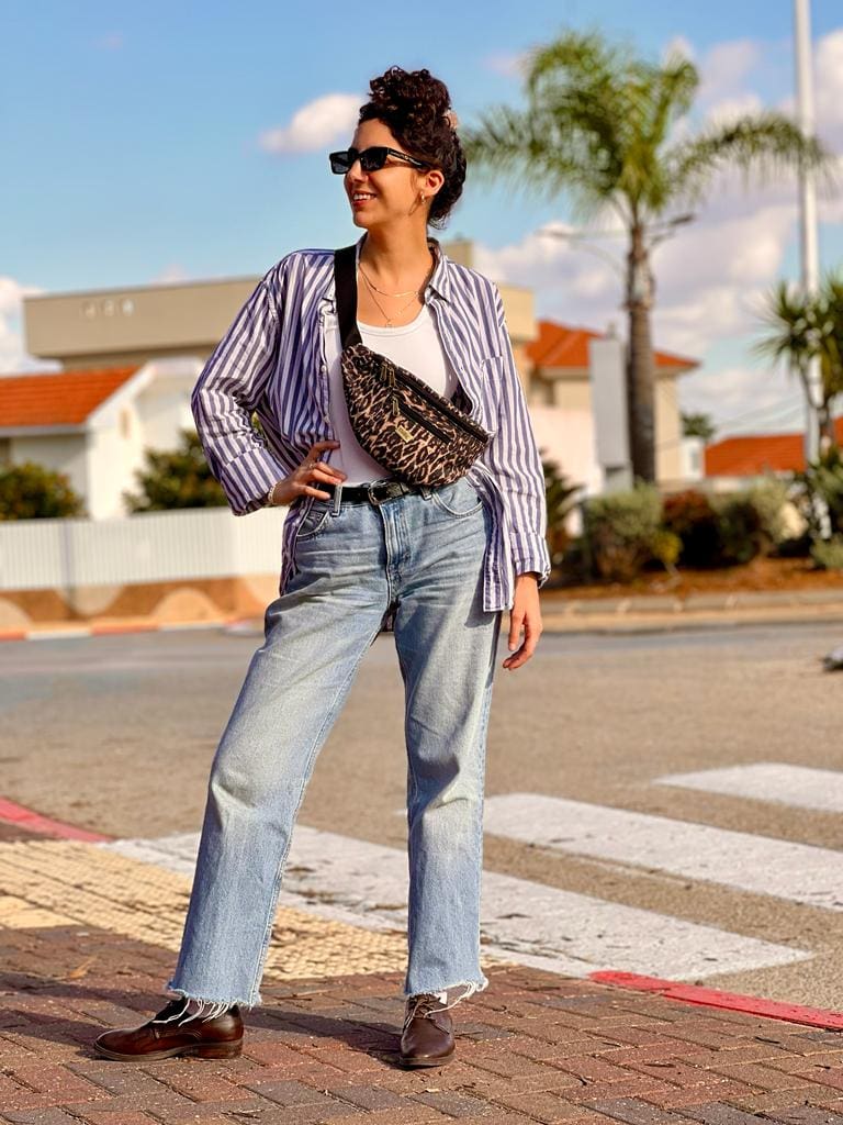 פאוץ' רוני גדול מנומר חדש היסטרי