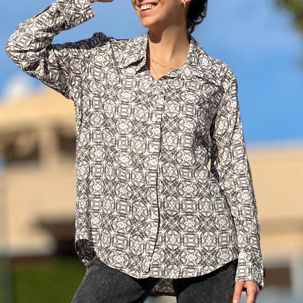 חולצה מכופתרת סטייל! ויסקוזה