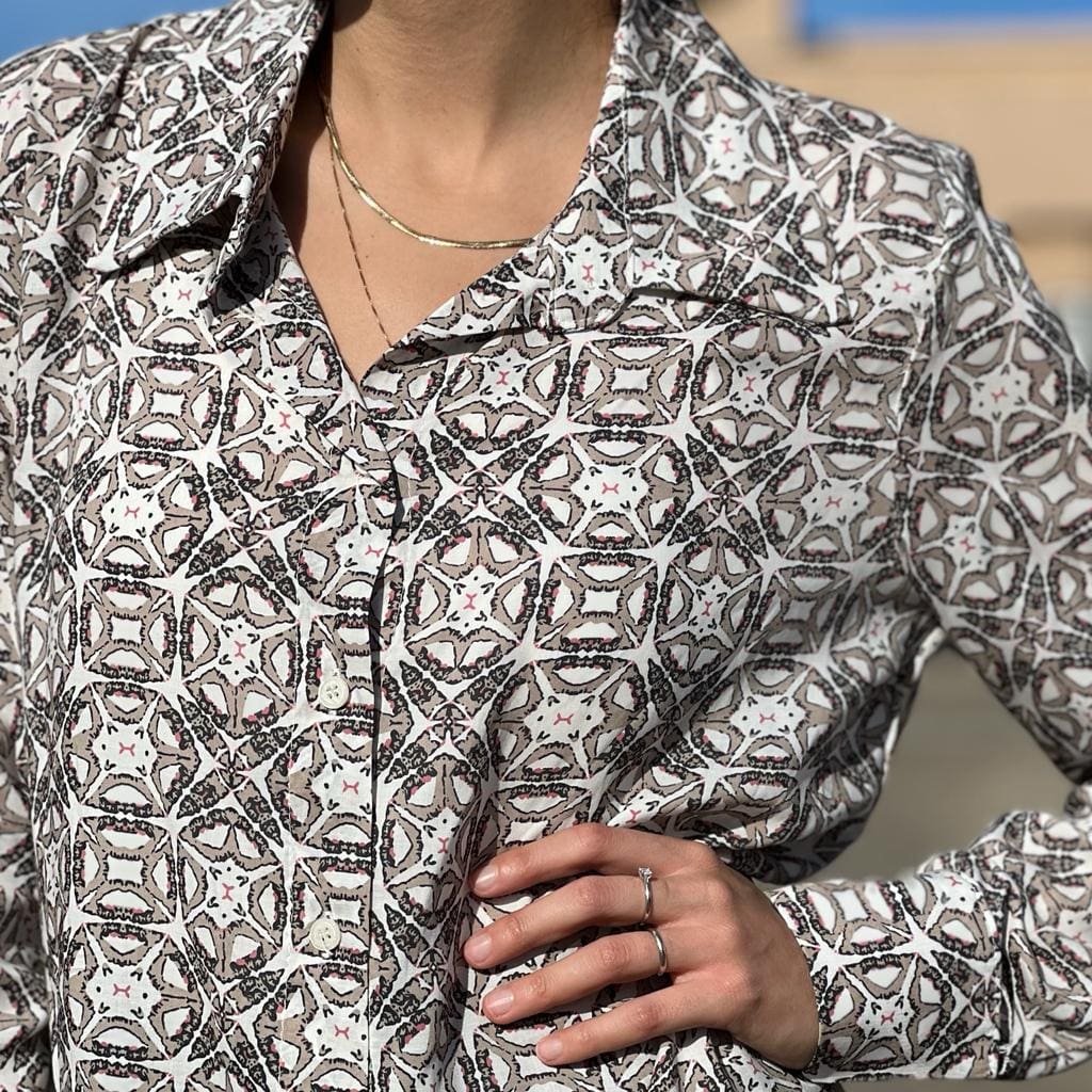 חולצה מכופתרת סטייל! ויסקוזה