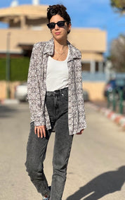 חולצה מכופתרת סטייל! ויסקוזה